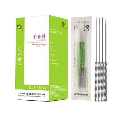 गुणवत्ता  Silvery Zhongyan Taihe Acupuncture Needles Painless Intradermal Needles For Facial Acupuncture कारखाना