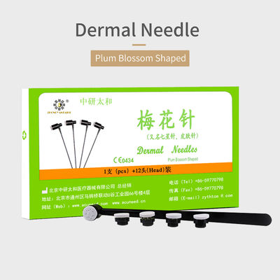 गुणवत्ता  ISO13485 Plum Blossom 7 Star Needle Acupuncture With 12 Replaceable Heads कारखाना