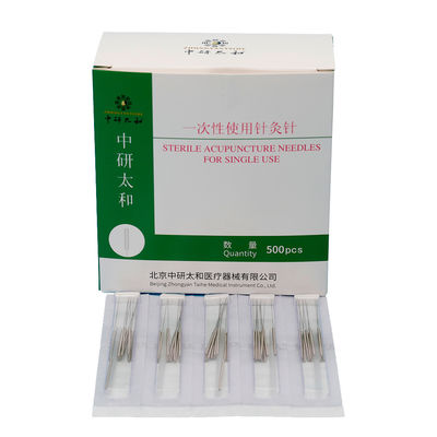 Zhongyan Taihe उच्च गुणवत्ता 500pcs डिस्पोजेबल बाँझ एक्यूपंक्चर सुइयों एक्यूपंक्चर चिकित्सा
