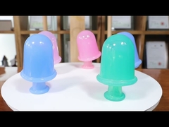 स्वास्थ्य देखभाल के लिए भोजन श्रेणी सिलिकॉन कपिंग कप सेट फेस आई मसाज