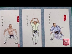 रचनात्मक चीनी चिकित्सा संस्कृति पोस्टकार्ड